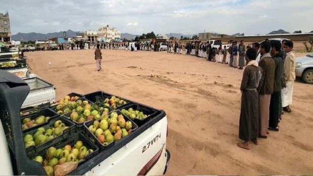 صعدة.. أسرة الشهيد عبدالله الصيفي تسير قافلة للمرابطين