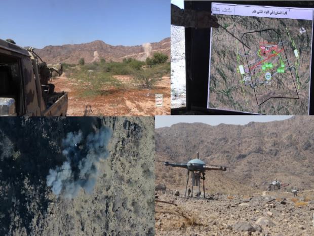 مناورة عسكرية لوحدات رمزية من دفعة شهيد القرآن للواء 12 قوات احتياط