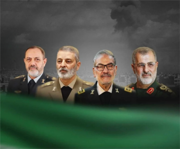 إيران تزف ثلة من قادة القوات المسلحة شهداء