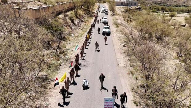 إب.. مسير راجل لقوات الأمن والتعبئة العامة