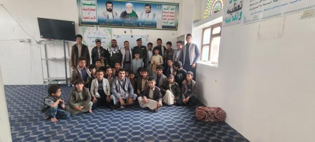 قيادات أمنية تتفقد المراكز الصيفية بمربع رداع في محافظة البيضاء
