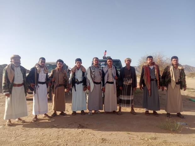 قيادة مكافحة التهريب بمحافظة الجوف تتفقد المرابطين في النقاط والمنافذ الأمنية